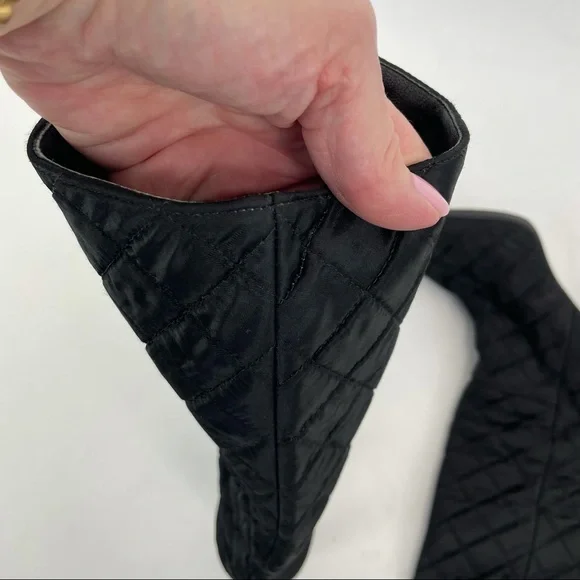 Miu Miu Tall Boots Size 38 1/2 Black - Picture 12 of 16